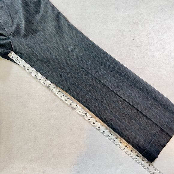 2-Piece Suit Guild-Hall Clothes Men's 42R VINTAGE Grey/ Blue Pin Stripe - Picture 11 of 16